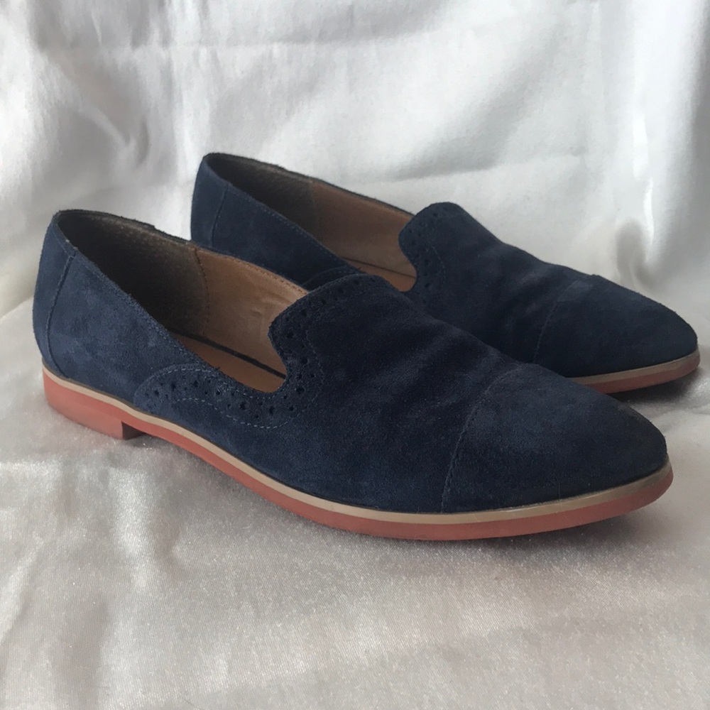 Dolce Vita blue suede flats, sz 7.5